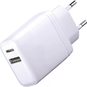 Сетевое зар./устр. BoraSCO 65W 3.25A+3A (PD+QC) USB/USB Type-C универсальное белый (52584)