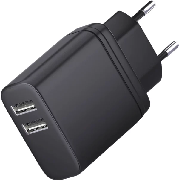 Сетевое зар./устр. BoraSCO 15W 3A 2xUSB универсальное черный (52583)