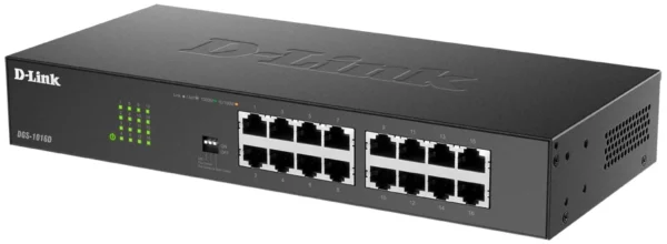 Коммутатор D-Link DGS-1016D DGS-1016D/J1A 16x1Гбит/с неуправляемый