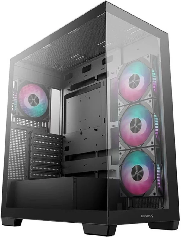 Корпус Deepcool CG580 4F черный без БП ATX 6x120mm 3x140mm 2xUSB3.0 audio bott PSU