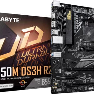 Материнская плата Gigabyte B550M DS3H R2 Soc-AM4 AMD B550 4xDDR4 mATX AC`97 8ch(7.1) GbLAN RAID+HDMI+DP