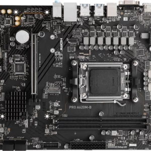 Материнская плата MSI PRO A620M-B SocketAM5 AMD A620 2xDDR5 mATX AC`97 8ch(7.1) 2.5Gg RAID+VGA+HDMI