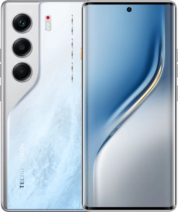 Смартфон Tecno Camon 40 Pro 256Gb 8Gb белый моноблок 3G 4G 6.78" Android 14 50Mpix 802.11 a/b/g/n/ac NFC GPS GSM900/1800 GSM1900 Protect