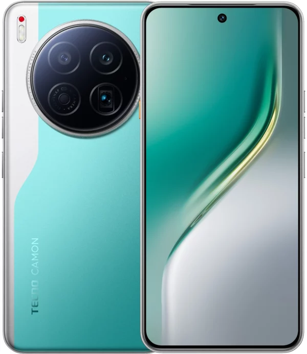 Смартфон Tecno Camon 40 Premier 5G 256Gb 12Gb зеленый моноблок 3G 4G 6.67" Android 14 50Mpix 802.11 a/b/g/n/ac NFC GPS GSM900/1800 GSM1900 Protect