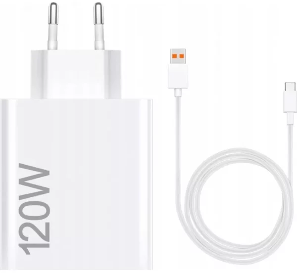 Сетевое зар./устр. Xiaomi 120W HyperCharge Combo (Type-A) EU 120W 6A (PD+QC) USB универсальное белый (BHR9462EU)