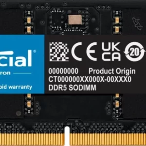 Память DDR5 32GB 5600MHz Crucial CT32G56C46S5 RTL PC5-44800 CL46 SO-DIMM 262-pin 1.1В single rank Ret