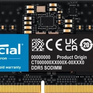 Память DDR5 8GB 5600MHz Crucial CT8G56C46S5 RTL PC5-44800 CL46 SO-DIMM 262-pin 1.1В single rank Ret