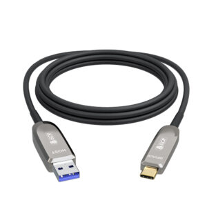 Кабель / Greenconnect GCR-56235 / GCR PRO Кабель USB 3.1 (USB 3.2 Gen 2) Type-C, 10.0m, оптический, AM / CM, 10 Гбит/с, черный