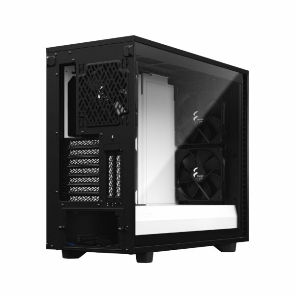 Корпус ПК без блока питания / Fractal FD-C-DEF7A-05 / Корпус ПК без блока питания/ Case Fractal Design Define 7 TG Clear Tint, Midi-Tower, 3x140mm, 2xUSB-A 3.2 + 2xUSB-A 2.0 E-ATX, ATX, mATX, mITX Black/White