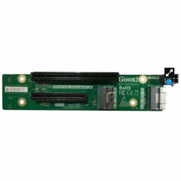 Райзер / Gooxi 4.00.312.0155 / Райзер/ Gooxi SL2108-748-PCIE4-M1 2Slimline x8 to 2PCIe3.0x8(1x16 SLOT+1x8 SLOT),Riser4((including half-height bracket, adapter board and high-speed cable),for SL-G3)