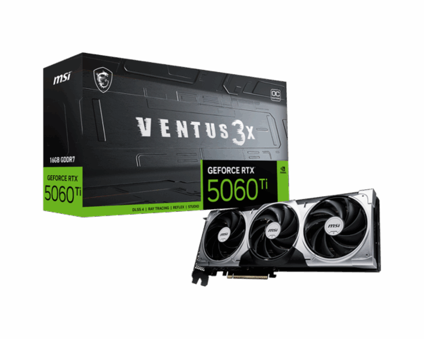 Видеокарта / MSI GeForce RTX 5060 Ti 16G VENTUS 3X OC / Видеокарта/ GeForce RTX 5060 Ti 16G VENTUS 3X OC