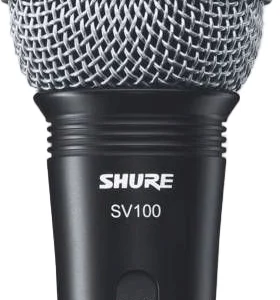 Микрофон проводной Shure SV100-A 4.5м черный/серебристый