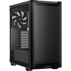 Корпус ПК без блока питания / Be Quiet PURE BASE 501 Airflow Window (BGW74) / Корпус ПК без блока питания/ Case be quiet! PURE BASE 501 Airflow Window, Midi-Tower, TG, 2x140mm, 2xUSB-A 3.2, 1xUSB 3.2 Type-C, ATX, mATX, mITX Black