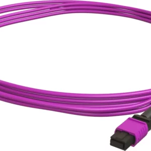 Патч-корд Hyperline FHD-MC3-504-MPOGR12/ULLUS-MPOGR12/ULLUS-A-65M-LSZH-MG FHD-MC3-504-MPOGR12/ULLUS-MPOG 12x50/125 OM4 MPO-MPO 65м LSZH фиолетовый