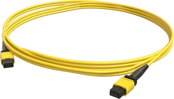 Патч-корд Hyperline FHD-MC3-9S-MPOG12/ULLAS-MPOG12/ULLAS-A-65M-LSZH-YL FHD-MC3-9S-MPOG12/ULLAS-MPOG12 12x9/125 OS2 MPO-MPO 65м LSZH желтый