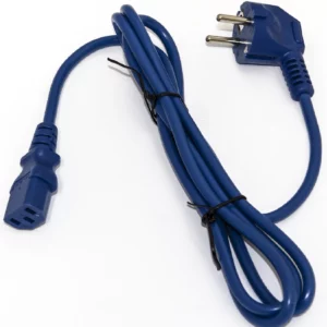 Шнур питания Hyperline PWC-IEC13-SHM-5.0-BL C13-Schuko проводник.:3x0.75мм2 5м 250В 10А (упак.:1шт) синий