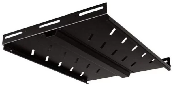 Полка стационарная Hyperline TSHH-1200-RAL9004 1U нагр.:100кг. 19" 950мм черный