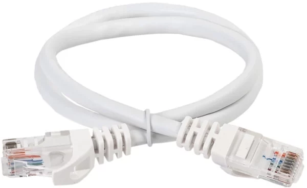 Патч-корд ITK Generica PC08-C5EU-2M-G U/UTP не экранированный RJ-45 вил.-вилка RJ-45 кат.5E 2м белый ПВХ