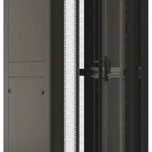 Шкаф коммутационный Hyperline (TTBR-4288-DD-RAL9004) напольный 42U 800x800мм пер.дв.перфор. задн.дв.перфор. 2 бок.пан. 1000кг черный 710мм 123.38кг 2055мм