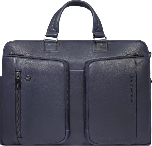 Деловая сумка Piquadro Cronus CA6025S134/BLU с отделением для ноутбука синий натур.кожа
