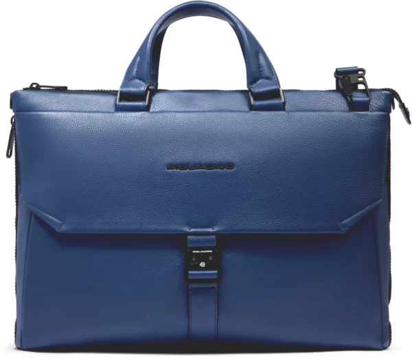 Деловая сумка Piquadro Than CA4021S135/BLU с отделением для ноутбука синий натур.кожа