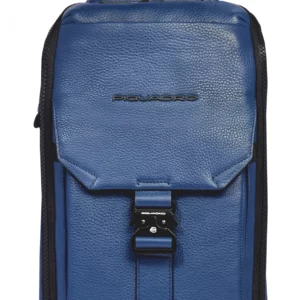 Рюкзак слинг мужской Piquadro Than CA6616S135/BLU синий кожа