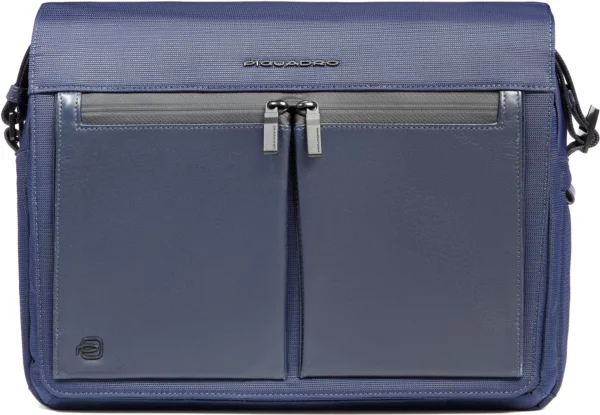 Сумка-мессенджер для ноутбука Piquadro Orion CA6627S136/BLU синий ткань/натур.кожа