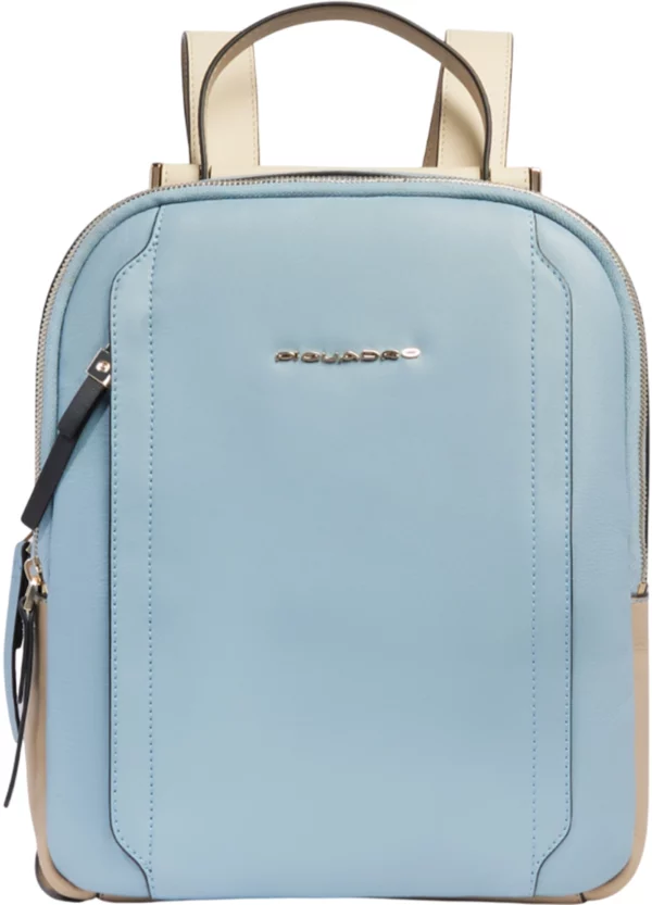 Рюкзак женский Piquadro Circle CA5566W92/AZBE2 голубой/бежевый кожа