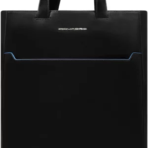 Деловая сумка женская Piquadro Blue Square BD6679B2/N с отделением для ноутбука черный натур.кожа