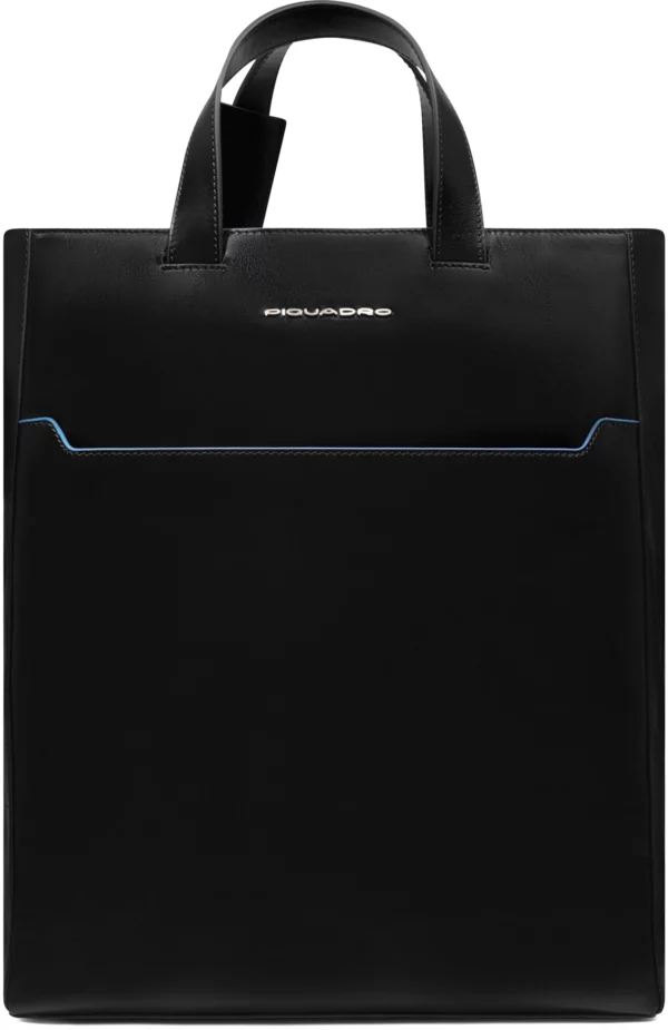 Деловая сумка женская Piquadro Blue Square BD6679B2/N с отделением для ноутбука черный натур.кожа