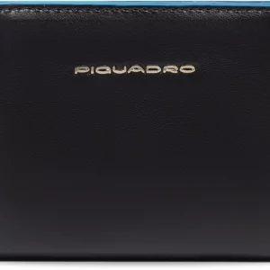 Кошелек женский Piquadro Blue Square PD6660B2R/N черный натур.кожа