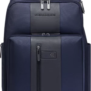 Рюкзак Piquadro Brief2 CA6648BR2/BLU темно-синий нейлон/натур.кожа