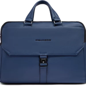 Деловая сумка Piquadro Than CA5981S135/BLU с отделением для ноутбука синий натур.кожа