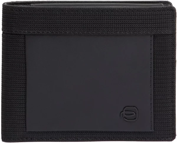 Кошелек мужской Piquadro Orion PU4188S136R/N черный ткань/натур.кожа