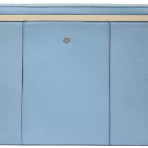 Клатч женский Piquadro Circle AC6369W92/AZBE2 голубой/бежевый натур.кожа