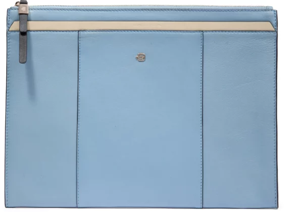 Клатч женский Piquadro Circle AC6369W92/AZBE2 голубой/бежевый натур.кожа