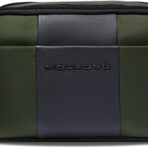 Косметичка Piquadro Brief2 BY6149BR2/VE2 хаки нейлон/натур.кожа