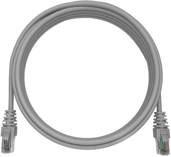 Патч-корд NTSS NTSS-PC-UTP-RJ45-6-2.0-LSZH-GY UTP RJ-45 вил.-вилка RJ-45 кат.3 2м серый LSZH 24AWG