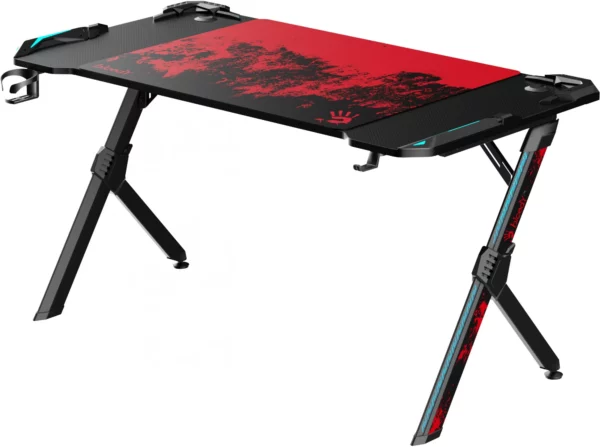 Стол игровой Bloody BD-TB201 столешница ЛДСП карбон каркас красный 140x75см