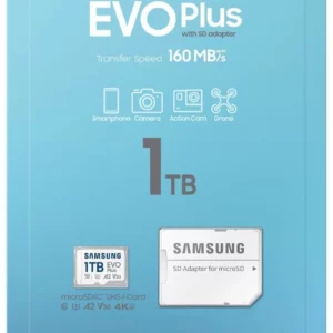 Флеш карта microSDXC 1TB Samsung MB-MC1T0SA EVO Plus V30 A2 + adapter