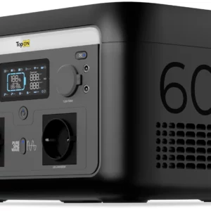 Электростанция портативная TopON Home TOP-H600 160000mAh 3A QC3.0/PD3.0 4xUSB черный/серый (103761)