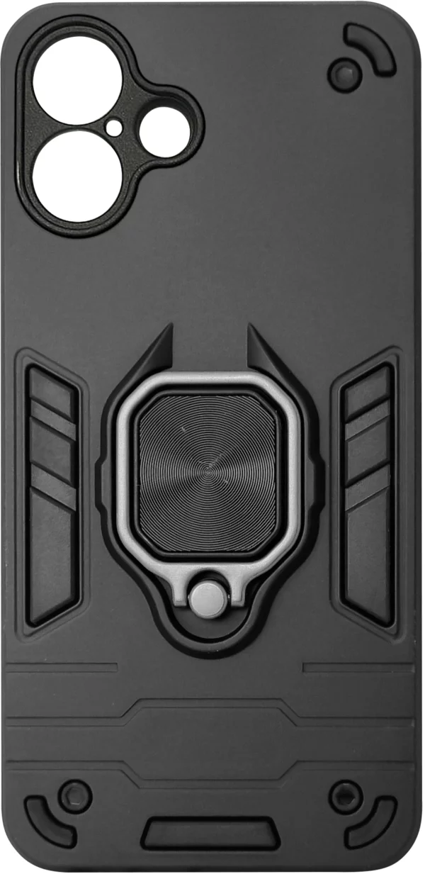 Чехол (клип-кейс) BoraSCO для Apple iPhone 16 Anti-Shok Case черный (74537)