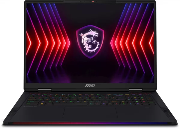 Ноутбук MSI Raider A18 HX A9WJG-216RU Ryzen 9 9955HX3D 64Gb SSD2Tb NVIDIA GeForce RTX5090 24Gb 18" IPS UHD+ (3840x2400) Windows 11 black WiFi BT Cam (9S7-182L72-216)