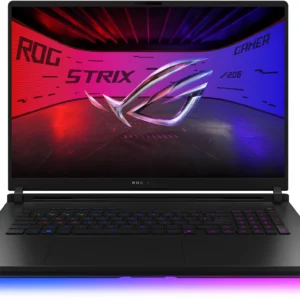 Ноутбук / ASUS 90NR0LI1-M005M0 / Ноутбук/ ASUS ROG Strix SCAR 18 G835LW-SA112W 18"(2560x1600 mini LED)/Intel Core Ultra 9 275HX(2.7Ghz)/32768Mb/1024PCISSDGb/noDVD/ExtNVIDIA GeForce RTX 5080(16384Mb)/Cam/BT/WiFi/90WHr/war 1y/3.3kg/Off Black/Win11Home