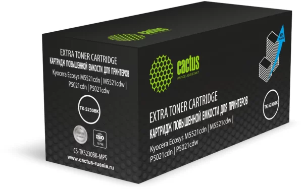 Картридж лазерный Cactus CS-TK5230BK-MPS черный (5200стр.) для Kyocera Ecosys M5521cdn/M5521cdw/P5021cdn/P5021cdw