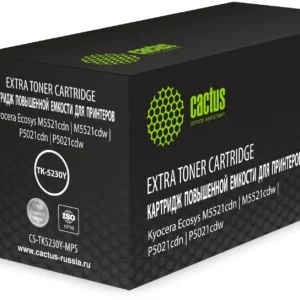 Картридж лазерный Cactus CS-TK5230Y-MPS желтый (4400стр.) для Kyocera Ecosys M5521cdn/M5521cdw/P5021cdn/P5021cdw