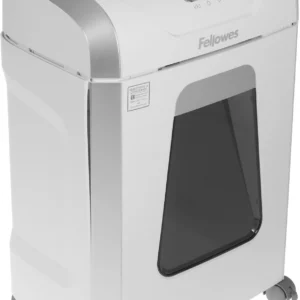 Шредер Fellowes PowerShred 15С белый (секр.P-4) фрагменты 15лист. 19лтр. скрепки скобы пл.карты