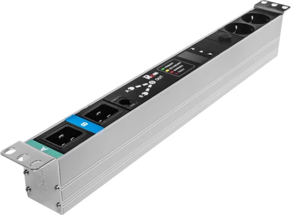 АВР Rem R-16-2S-T-440-2XC20 1U 19" ввод:2xС20 выход:2xSchuko16A черный