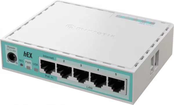 Маршрутизатор MikroTik hEX refresh (E50UG) 10/100/1000BASE-TX белый