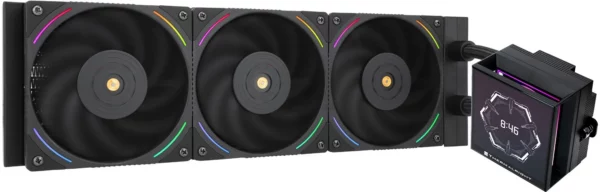 Система водяного охлаждения Thermalright Hyper Vision 360 ARGB Soc-AM5/AM4/1151/1200/2066/2011/1700 черный 4-pin 29.6dB Al LCD Ret (H-VISION-360-BL-ARGB)